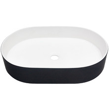 Nero 575mm Black Blanco Solid Surface Basin