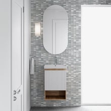 Norfolk 430mm Wall Hung Single Vanity with Ceramic Basin