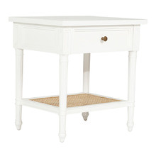 White Hamilton 57cm Bedside Table