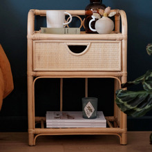 Venezio Rattan Bedside Table