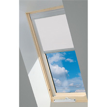 White Fakro Manual Blackout Blind for Venting Skylight