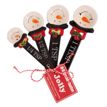 4 Piece Carol Snowman Measuring Spoon Set