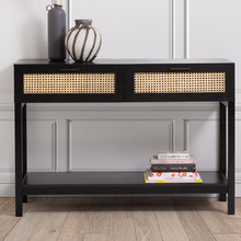 Senna Rattan Console Table