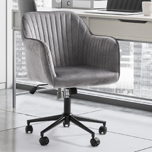 Arles Mid-Back Velvet Office Chair