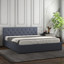 Charcoal Capri Luxury Gas Lift Storage Bed