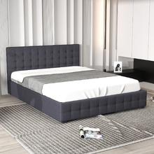 Charcoal Delphi Gas Lift Storage Bed