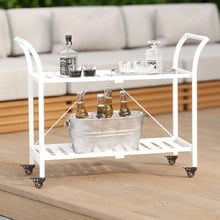 Giselle 2 Tier Foldable Bar Cart