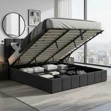 Darina Boucle Gas Lift Bed Frame