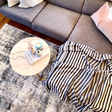 Stripe Richmond Wool-Blend Throw Rug