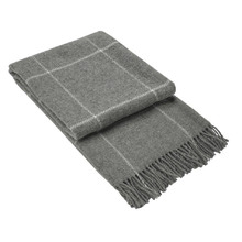 Check Brighton New Zealand Wool Throw Rug