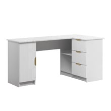 Sifiona L-Shaped Desk with Pull Handles