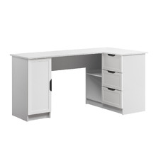 Bekston L-Shaped Desk with Pull Handles