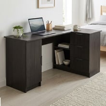 Michelin L-Shaped Desk with Pull Handles