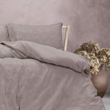 Dusty Mauve Cabo Washed Cotton Quilt Cover Set