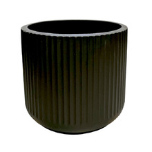 Black Spencer Fibre Clay Planter