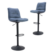 Almario Upholstered Adjustable Barstools (Set of 2)