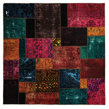 Aadhira Hand knotted Patchwork Persian Rug