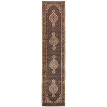 441 x 77cm Persian Hand-Knotted Wool Mahi Runner