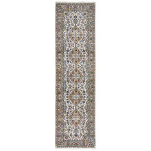 Natural Hand-Knotted Wool Kashan Rug