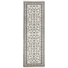 Cream Nain Hand-Knotted Wool Runner