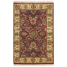 Rose Jaypor Hand-Knotted Wool Rug