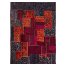 Donovan Patchwork Hand-Knotted Wool Persian Rug