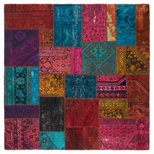 Eva Patchwork Hand-Knotted Wool Persian Rug