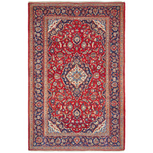 Kashan Hand-Knotted Wool Persian Rug