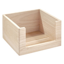 Natural 25.40cm Open Front Kitchen Storage