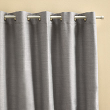Lexington Light Grey Blockout Eyelet Curtains (Set of 2)