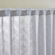 Chevron Grey Concealed Tab Top Curtains (Set of 2)