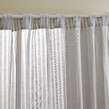 Haven Smoke Stripe Concealed Tab Top Curtains (Set of 2)