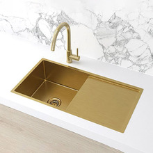 Robi 840mm Single Stainless Steel Kitchen Sink with Drainer