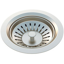 Lavello 114mm Stainless Steel Sink Basket Waste With Basket Stopper