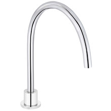 Round High-Rise Swivel Bath Hob Spout