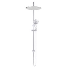 Round 3 Function Twin Shower With Square Gooseneck