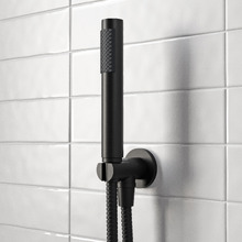 Round Single Function Hand-held Shower On Fixed Bracket