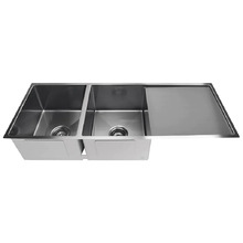 1160mm Double Kitchen Sink with Drainer