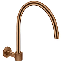 Round High-Rise Swivel Wall Bath Spout