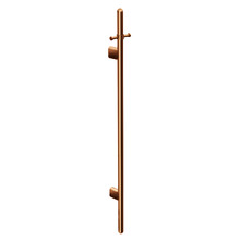 Meir 1000mm Heated Vertical Towel Bar & Hook