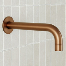 210mm Curved Bath/Basin Wall Spout