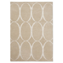 Beige Renaissance Hand-Tufted Wool-Blend Rug