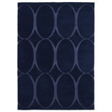 Blue Renaissance Hand-Tufted Wool-Blend Rug