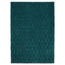 Teal Gio Hand-Tufted Wool-Blend Rug