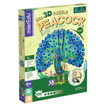 MierEdu 108 Piece Peacock 3D Puzzle Set