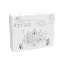 Jenjo 108 Piece Pastel Magnetic Tiles Set