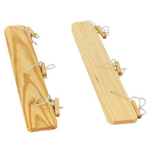 Natural Pine Wood Walking Skis (Set of 2)