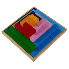 Jenjo Large 100 Piece Block Building Pyramid Outdoor Game Set