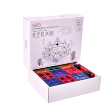 Jenjo 108 Piece Pastel Magnetic Tiles Set