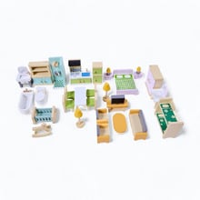 Jenjo 26 Piece Doll House Furniture Set